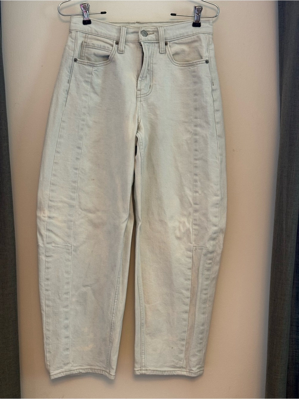 Old Navy Cream Wide-Leg Jeans